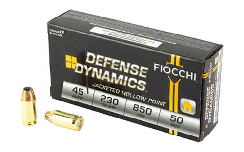 Ammunition Fiocchi Ammunition Fiocchi Centerfire Pistol 45ACP FIOCCHI 45ACP 230GR JHP 50/500